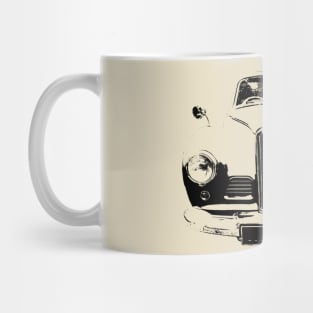 Sunbeam Talbot 90 1950s British classic car block black Mug